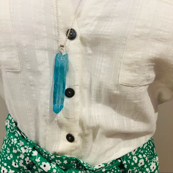 Cream Jeans West textured top with metal buttons 8 - Picture 4 of 10